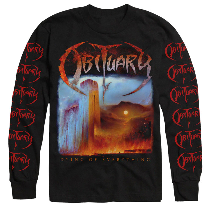 Obituary 'Dying of Everything' (Black) Long Sleeve Shirt