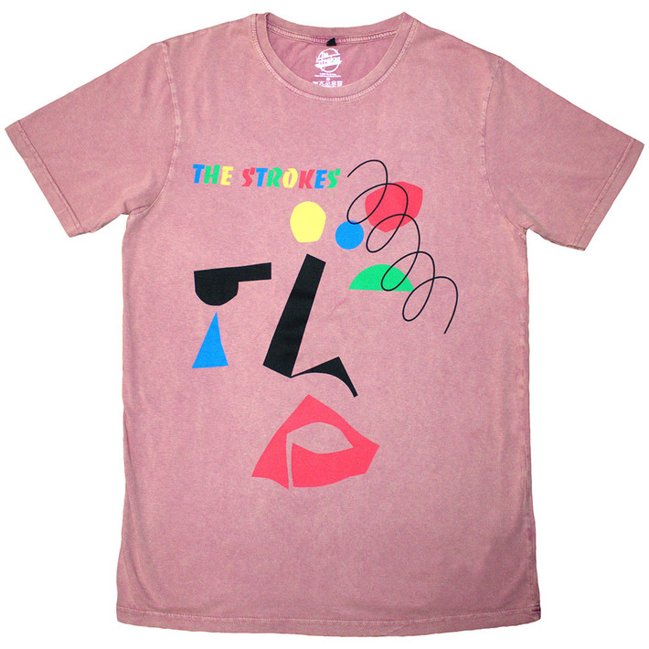 The Strokes 'Abstract Face' (Stone Wash) Limited Edition T-Shirt