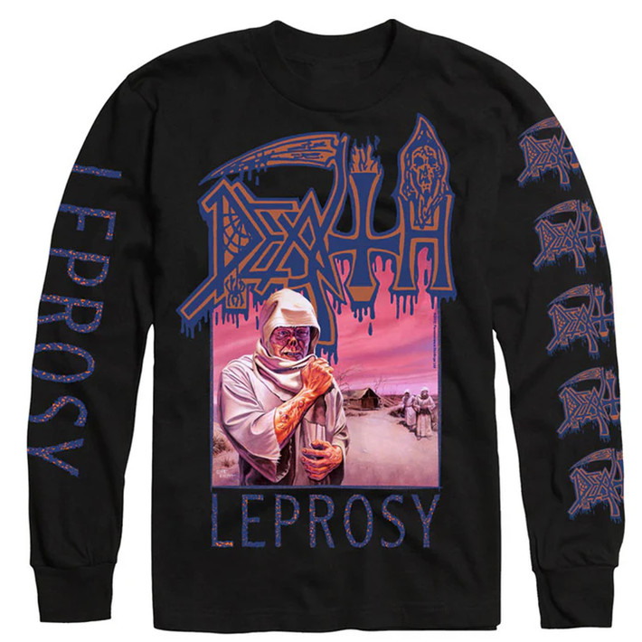 Death 'Leprosy' (Black) Long Sleeve Shirt