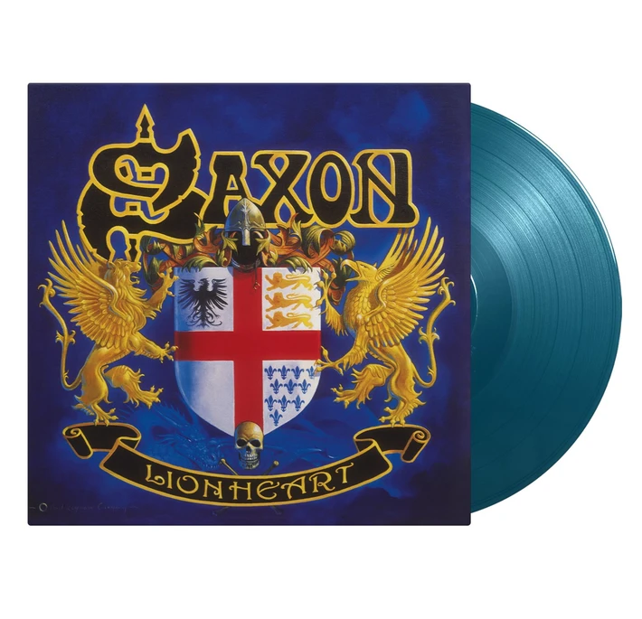 Saxon 'Lionheart' LP 180g Aquamarine Vinyl