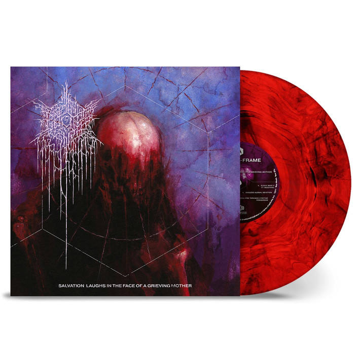 PSYCHO-FRAME 'SALVATION LAUGHS IN THE FACE OF A GRIEVING MOTHER' LP  Red Black Marble Vinyl