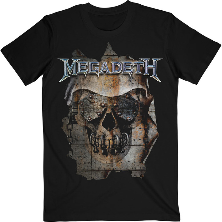 Megadeth 'Youthanasia Ripped Thru' (Black) T-Shirt