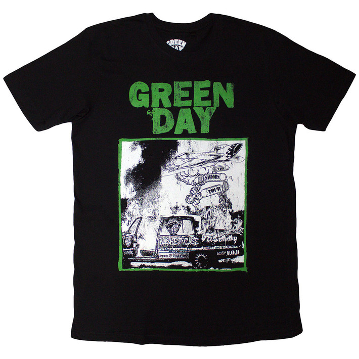 Green Day 'Riot Trio' (Black) T-Shirt