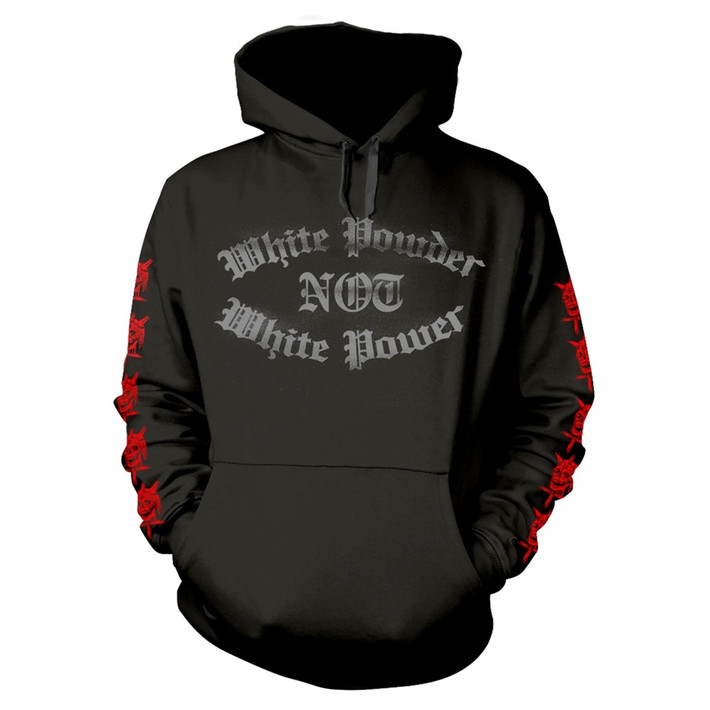 Nachtmystium 'White Powder' (Black) Pull Over Hoodie Front