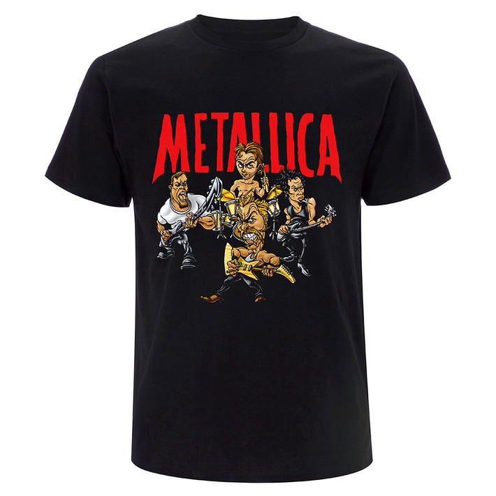 Metallica 'Load Chavez Cartoon' (Black) T-Shirt