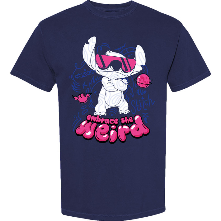 Disney Lilo & Stitch 'Embrace The Weird' (Blue) T-Shirt
