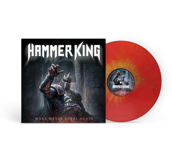 Hammer King 'Make Metal Royal Again' LP Gold Red Splatter Vinyl