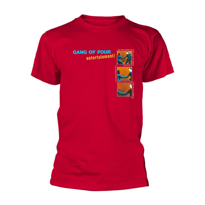 Gang of Four 'Entertainment' (Red) T-Shirt | Eyesore Merch