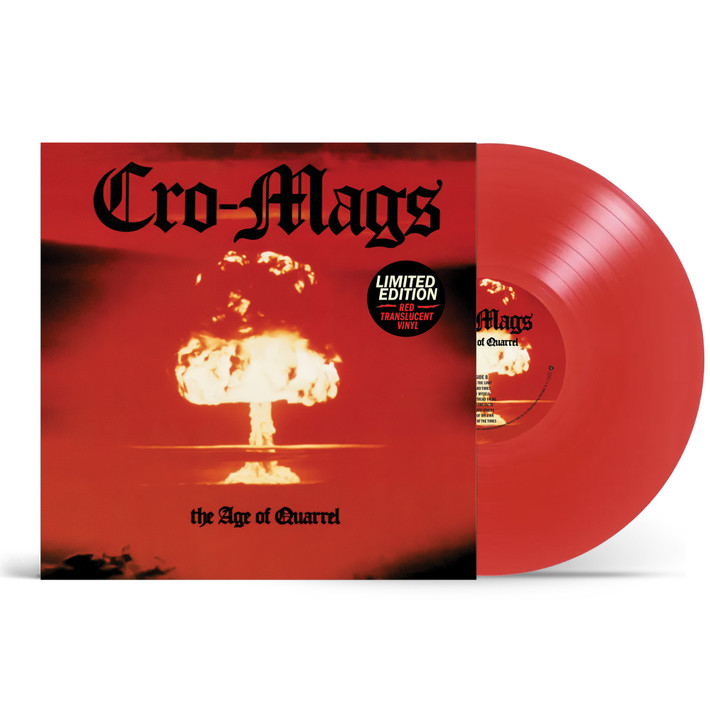 Cro-Mags 'The Age of Quarrel' LP Translucent Ruby Red Vinyl