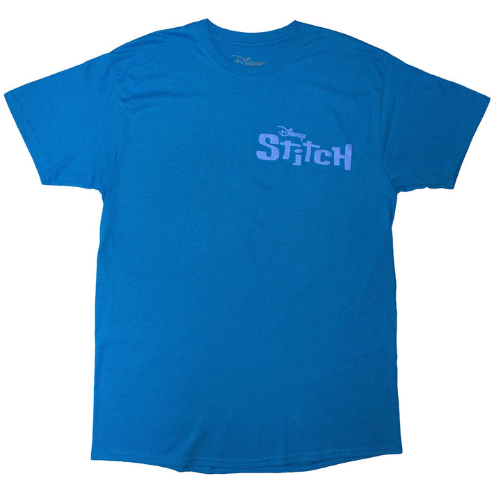 Disney Lilo & Stitch 'Stitch Logo' (Blue) T-Shirt