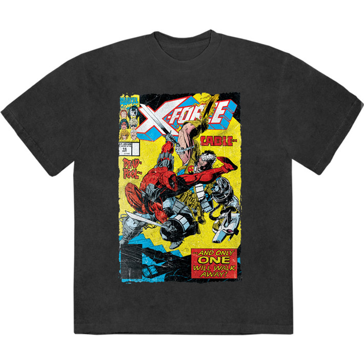 Marvel Deadpool 'X-Force - Cable & Deadpool' (Stone Wash) Limited Edition T-Shirt
