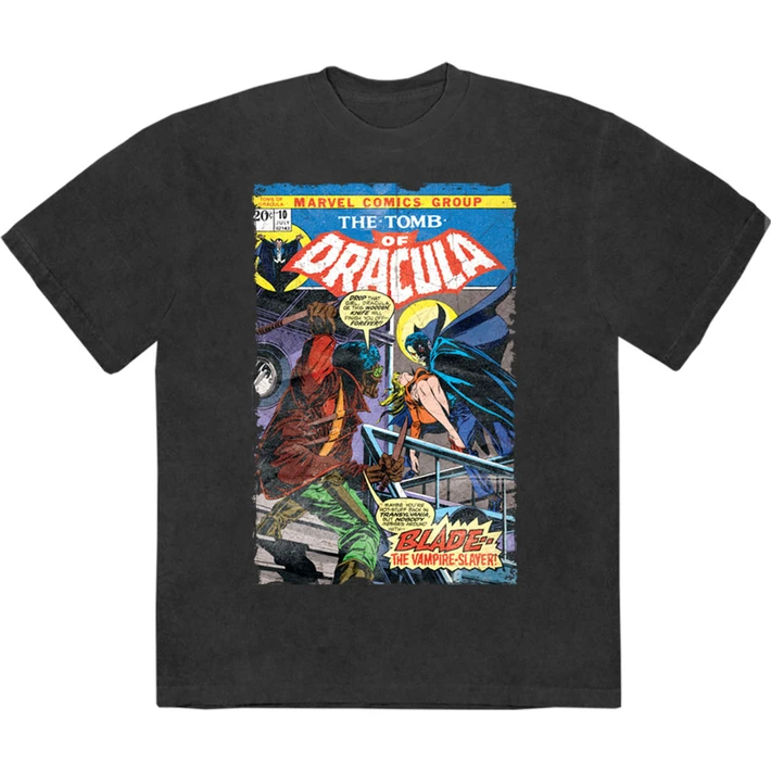 Marvel Dracula 'Tomb Of Dracula' (Stone Wash) Limited Edition T-Shirt