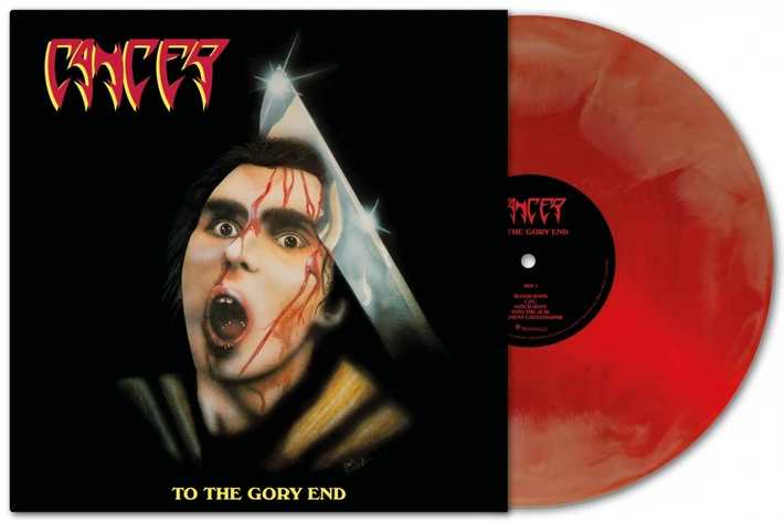 Cancer 'To The Gory End' (35th Anniversary) LP Red Galaxy Vinyl
