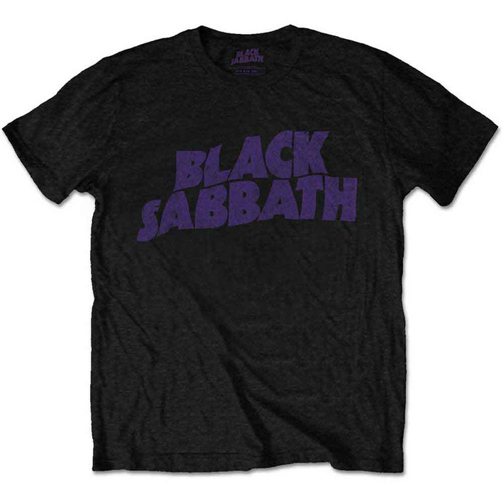Black Sabbath 'Wavy Logo' (Black) Kids T-Shirt