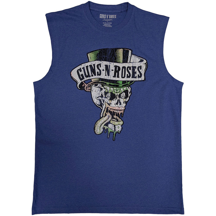 Guns N' Roses 'Top Hat & Tongue' (Purple) Eco Tank Vest