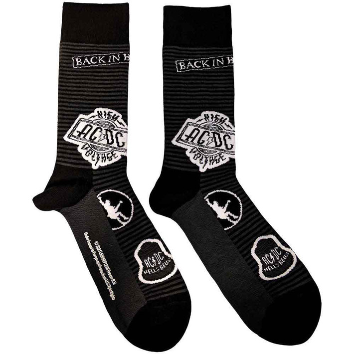 AC/DC 'Icons' (Multicoloured) Womens Socks (One Size = UK 4-7)