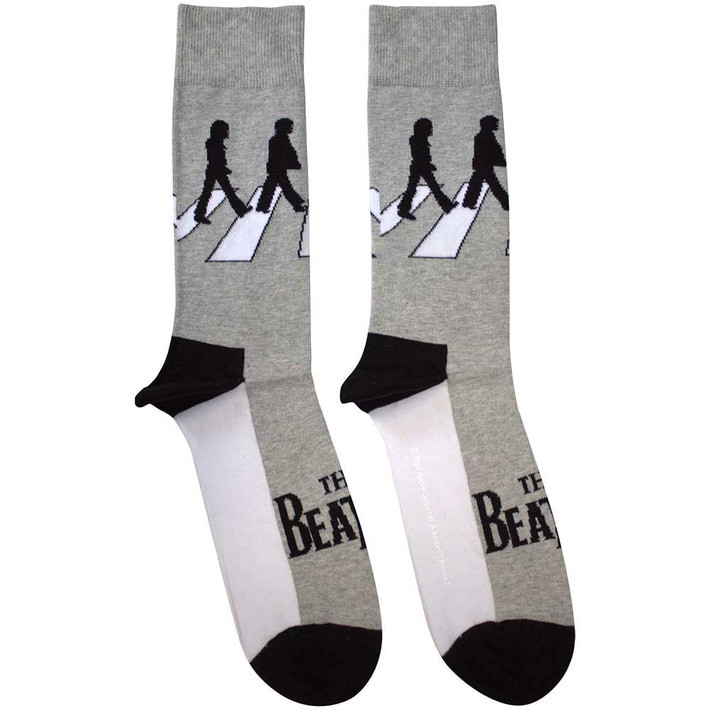 The Beatles 'Abbey Road Silhouettes Grey' (Multicoloured) Womens Socks (One Size = UK 4-7)