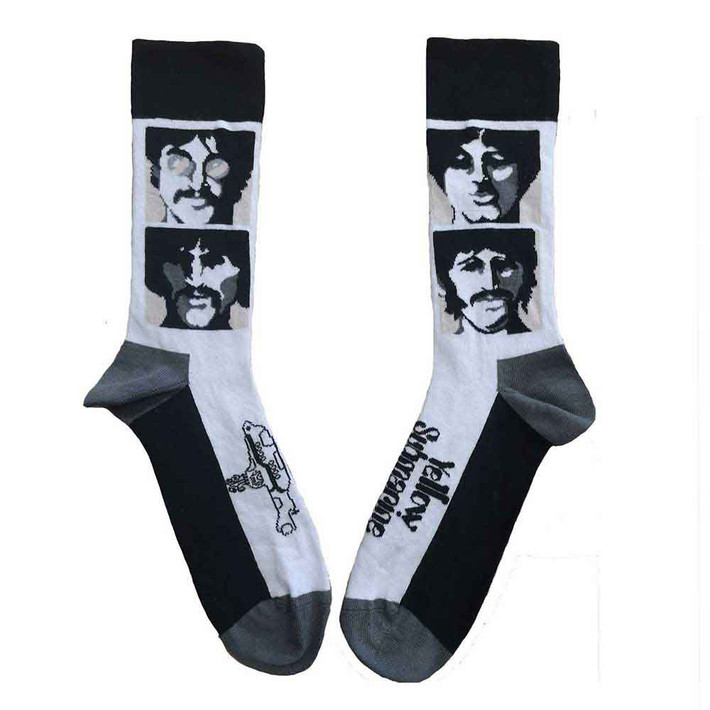 The Beatles 'Sea Of Science Faces Mono' (Multicoloured) Womens Socks (One Size = UK 4-7)