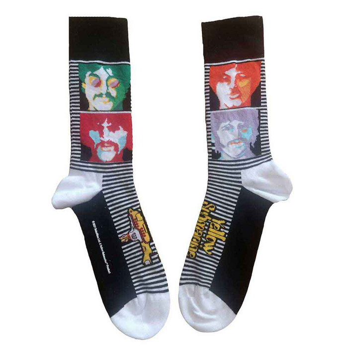 The Beatles 'Sea Of Science Faces Colour' (Multicoloured) Womens Socks (One Size = UK 4-7)