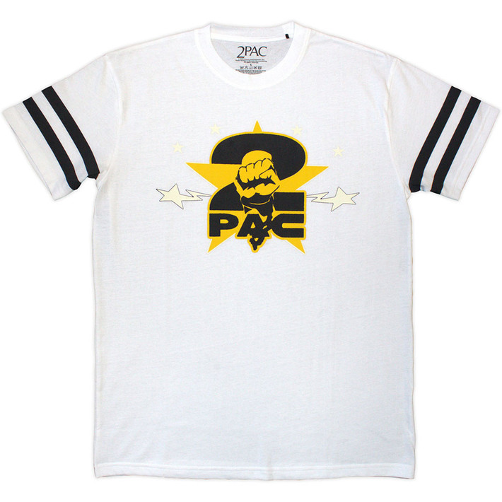 Tupac 'Stars Logo' (White) Eco T-Shirt