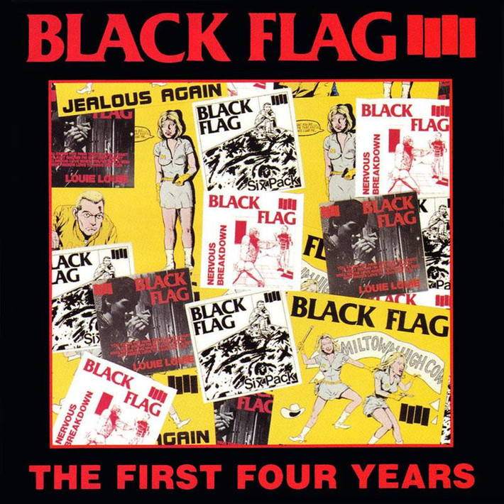 Black Flag 'The First Four Years' LP Black Vinyl