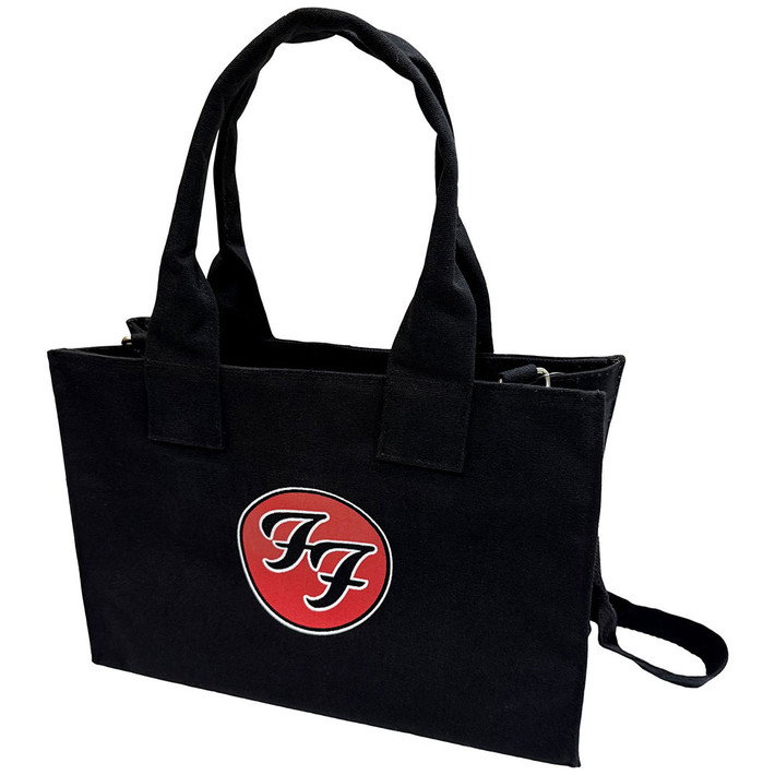 Foo Fighters 'FF Logo' (Black) Zipped Tote Bag