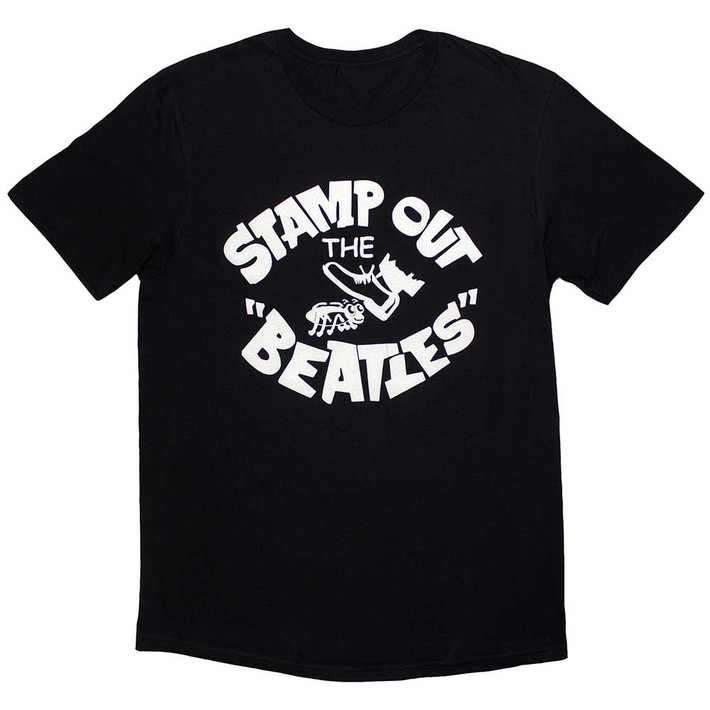 The Beatles 'Stamp Out The...' (Black) T-Shirt