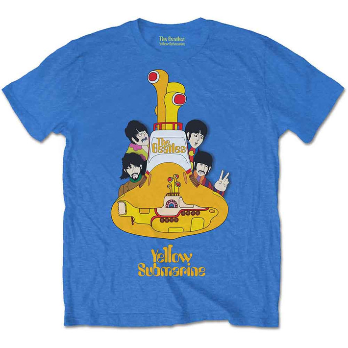 The Beatles 'Yellow Submarine Sub Sub' (Blue) T-Shirt