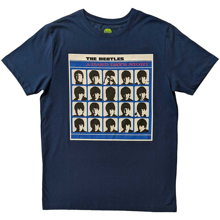 The Beatles 'A Hard Day's Night Album Cover' (Blue) T-Shirt