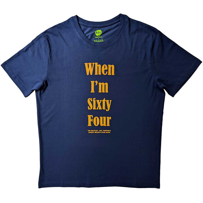 The Beatles 'When I'm Sixty Four' (Blue) T-Shirt