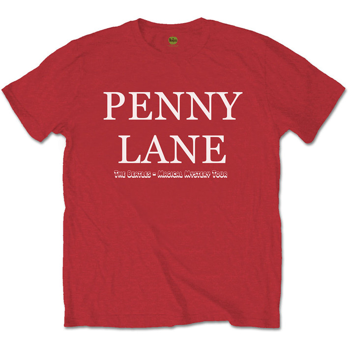 The Beatles 'Penny Lane' (Red) T-Shirt