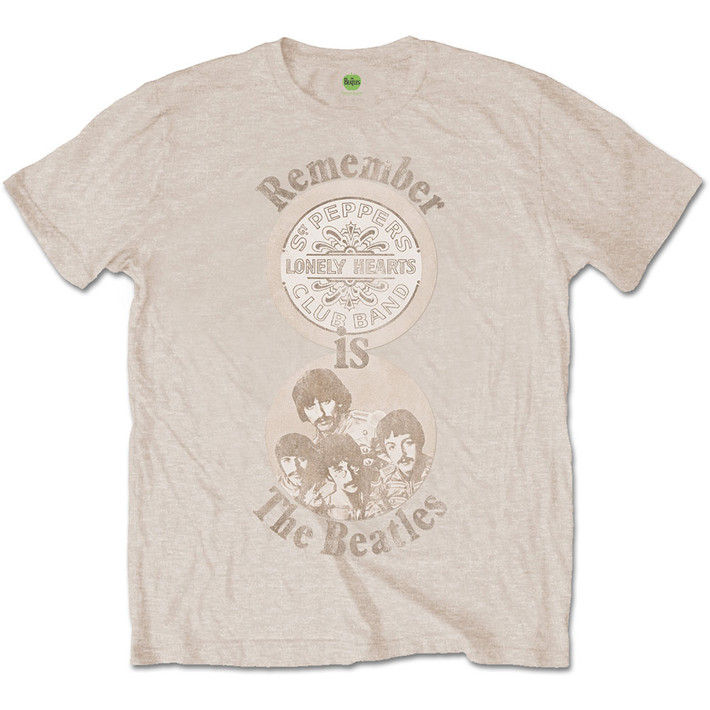The Beatles 'Remember' (Sand) T-Shirt
