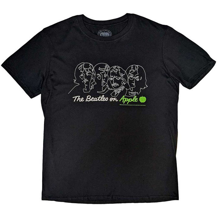 The Beatles 'On Apple' (Black) T-Shirt