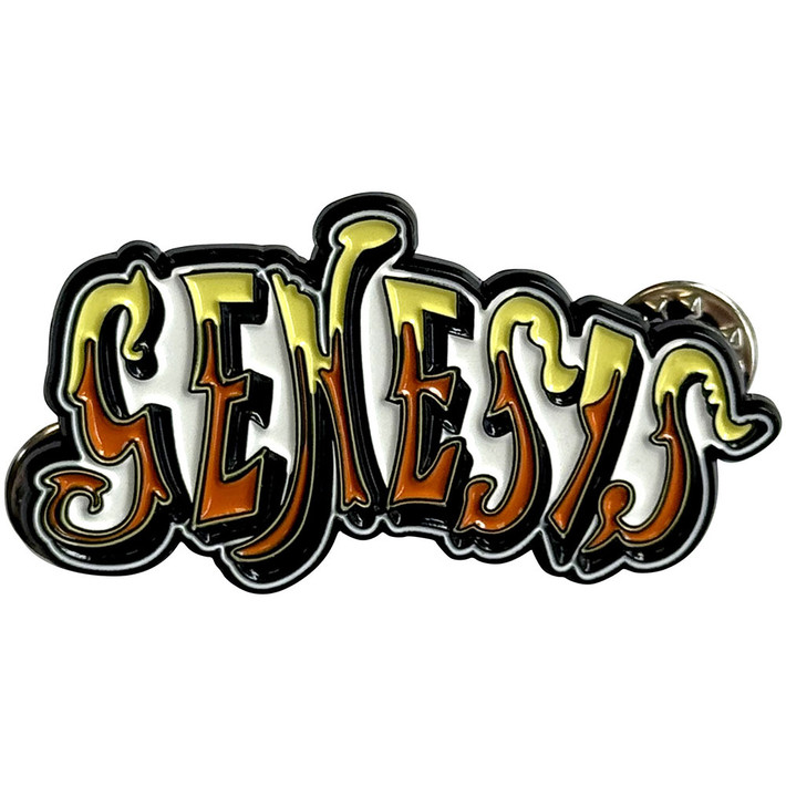 Genesis 'Orange Classic Logo' Pin Badge