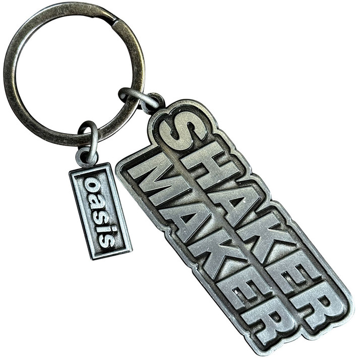Oasis 'Shakermaker Decca Logo Charm' Die Cast Keyring