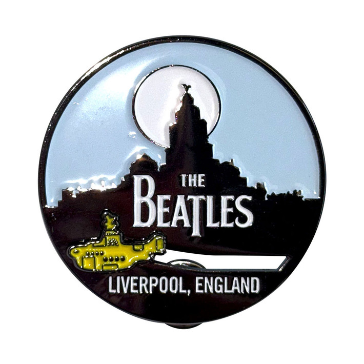 The Beatles 'Liverpool Skyline & Yellow Submarine' Pin Badge