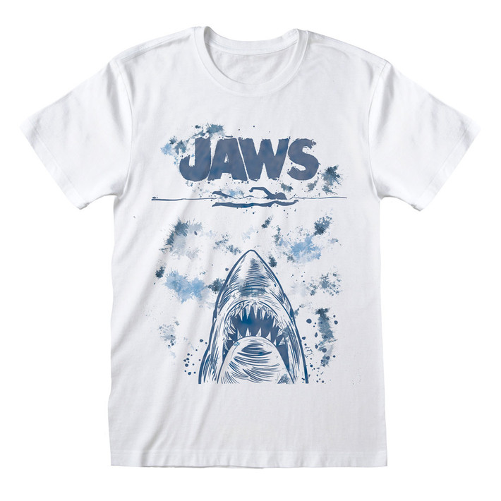 Jaws 'Splatter' (White) T-Shirt