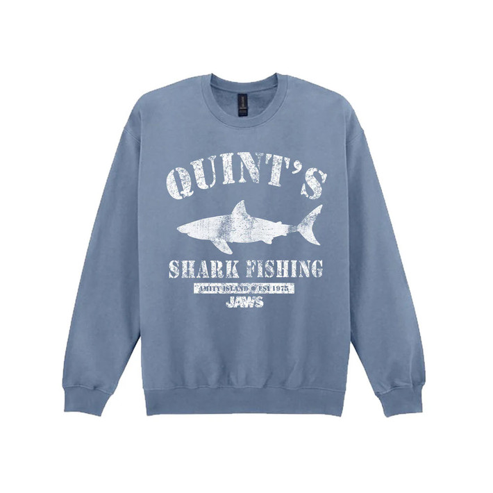 Jaws 'Quint's Shark Fishing' (Blue) Sweatshirt