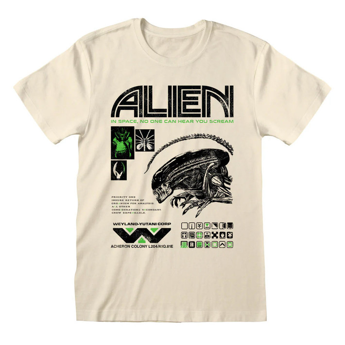 Alien 'Icons' (Natural) T-Shirt