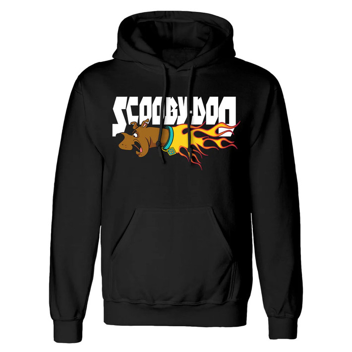 Scooby-Doo 'Flaming Scooby' (Black) Pull Over Hoodie