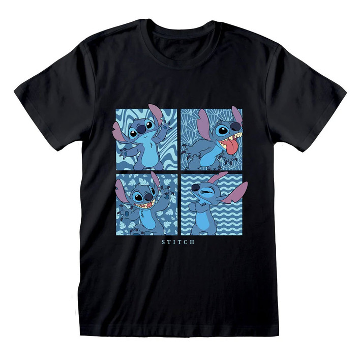 Disney Lilo & Stitch 'Boxes' (Black) T-Shirt