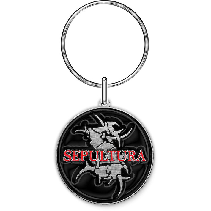 Sepultura 'Logo & Tribal S' Keyring