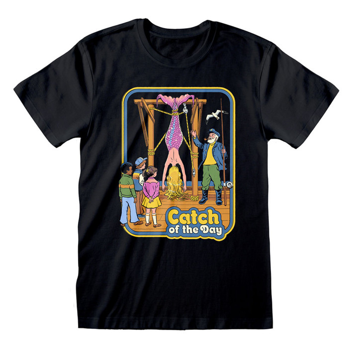 Steven Rhodes 'Catch Of The Day' (Black) T-Shirt