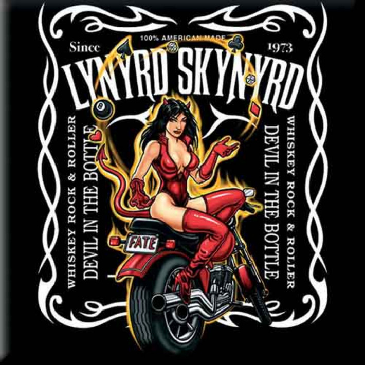 Lynyrd Skynyrd 'Devil In The Bottle' Fridge Magnet