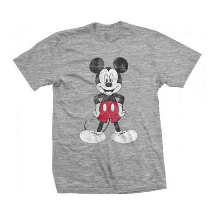 Disney Mickey Mouse 'Mickey Mouse Pose' (Grey) T-Shirt