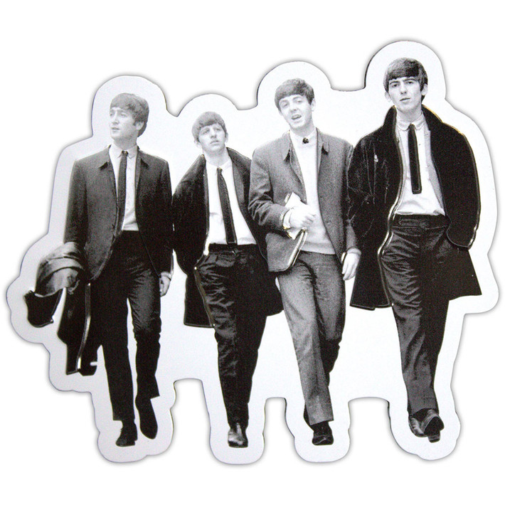 The Beatles 'Walking In London Embossed' Fridge Magnet