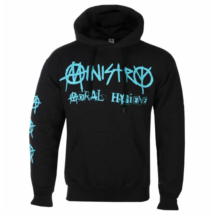 Ministry 'Moral Hygiene Gasmask' (Black) Pull Over Hoodie