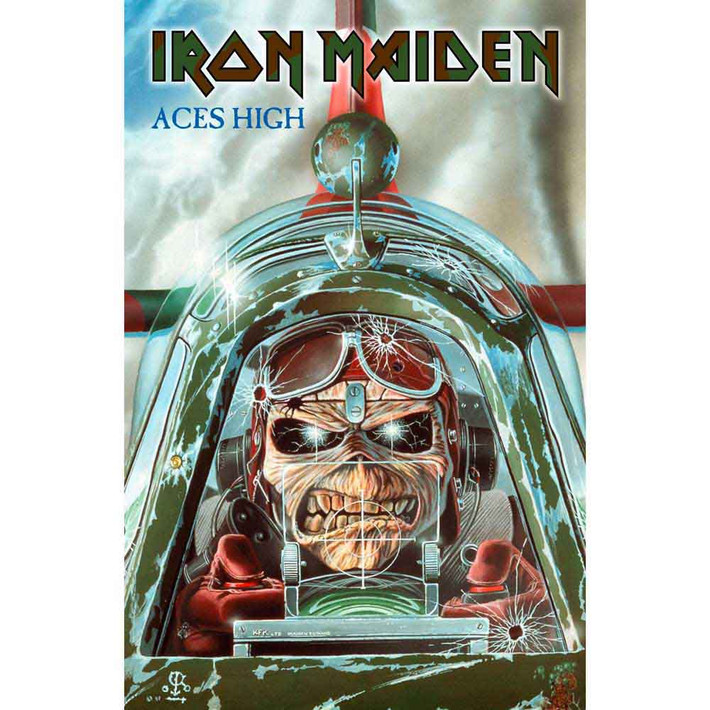 Iron Maiden 'Aces High' Textile Poster