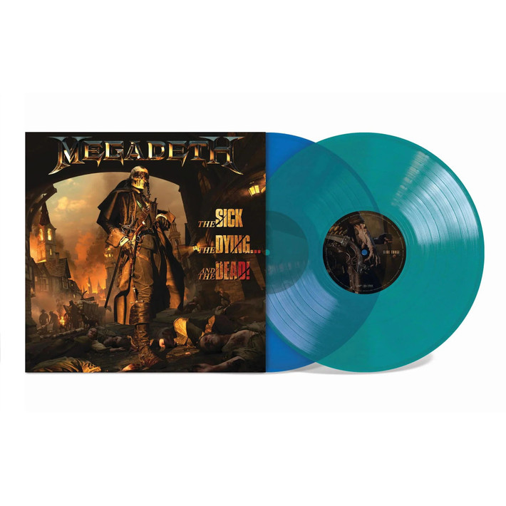 Megadeth 'The Sick, The Dying... and The Dead!' (National Album Day) 2LP Blue Opaque Green Translucent Vinyl