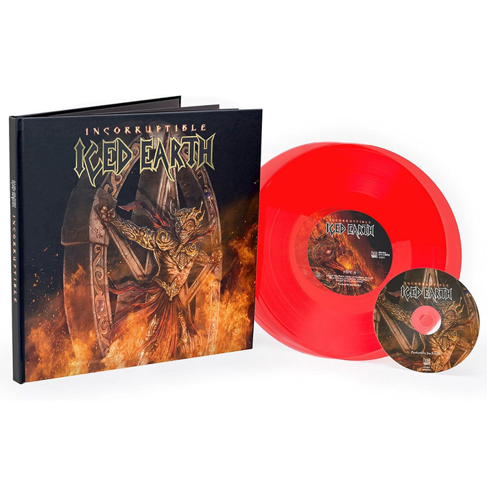 Iced Earth 'Incorruptible' 2LP Red Vinyl & CD Earbook